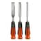 Buck Brothers 3 Piece Pro Full Tang Wood Chisel Set  1/2 in, 3/4 in, 1 in 74830 - alternate 1
